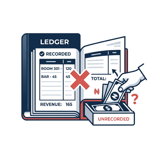 Illustration icon of financial ledgers and currency alignment