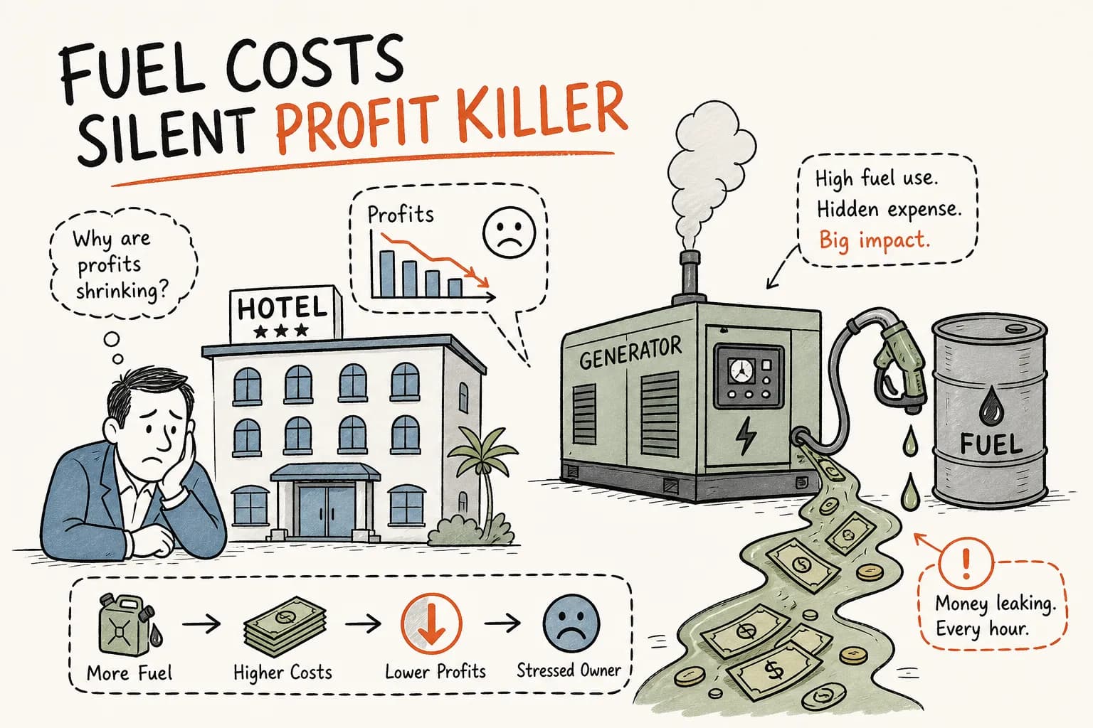 Generator Fuel Costs: The Hidden Expense Killing Hotel Profits